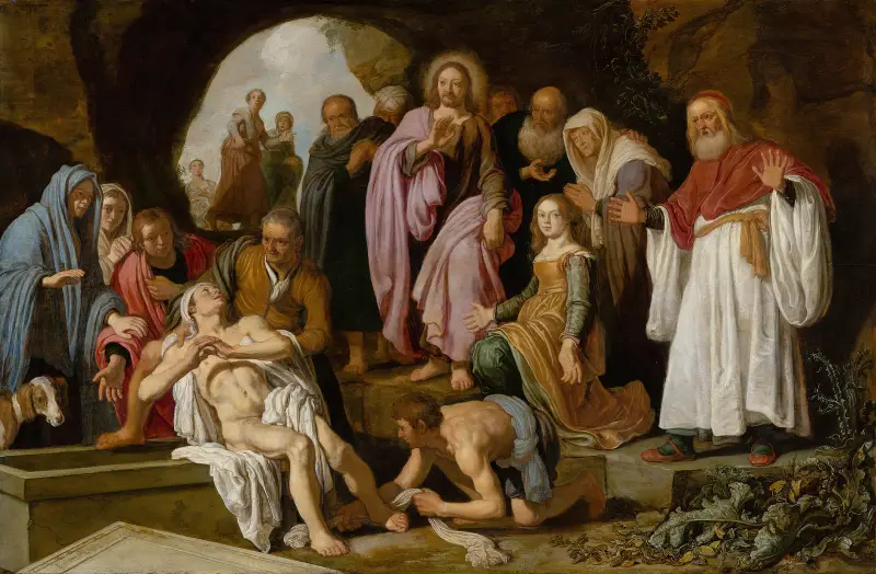 Die Auferweckung des Lazarus von Pieter Lastman