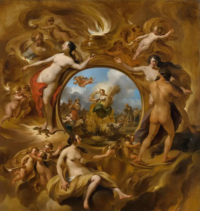 Allegorie des Sommers von Nicolaes Pietersz. Berchem