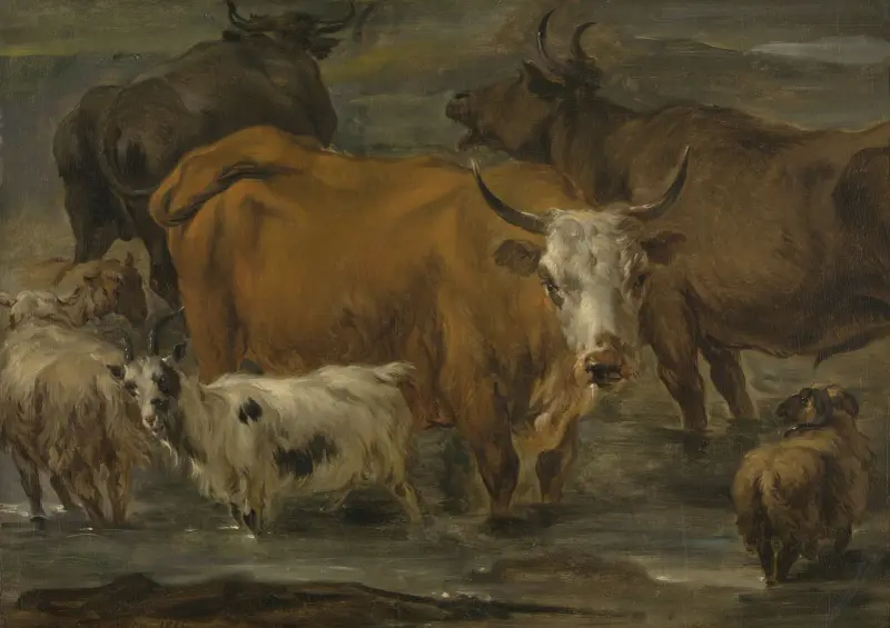 Tierstudie von Nicolaes Pietersz. Berchem