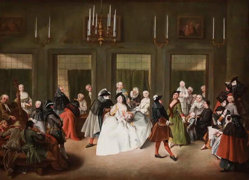 Salon w klasztorze, Pietro Longhi