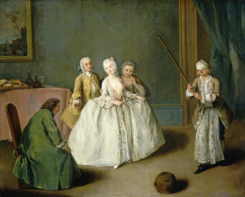 Kokerskans lek av Pietro Longhi