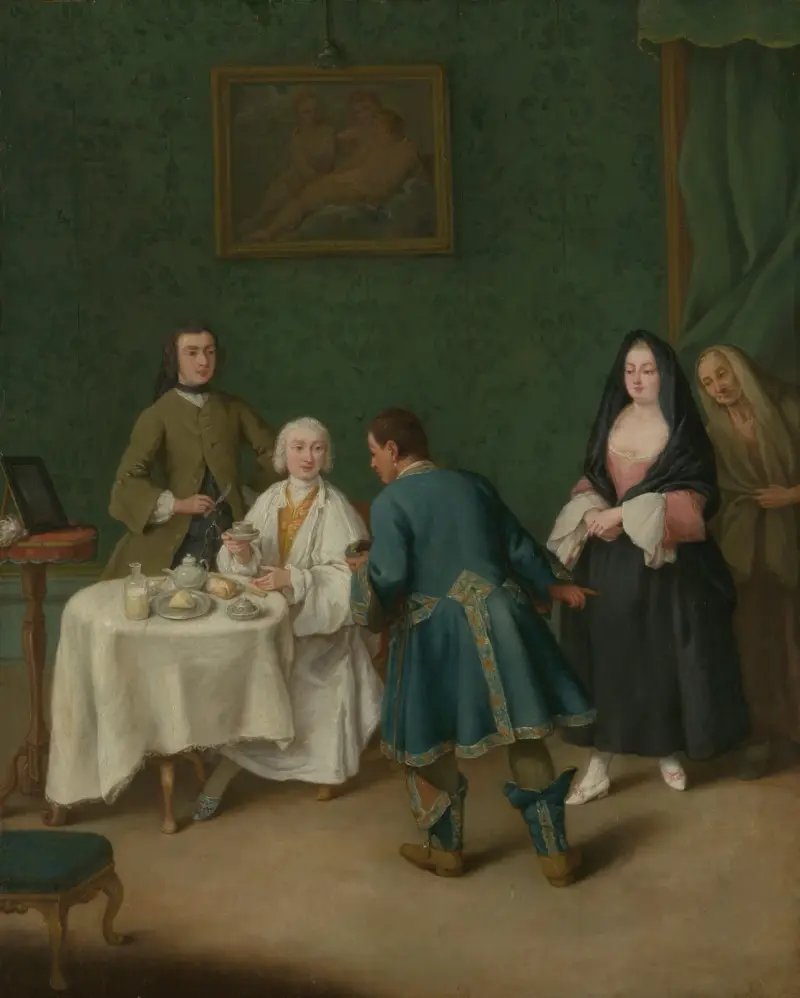 The Temptation av Pietro Longhi