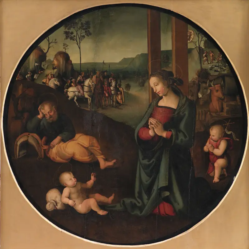 The Holy Family av Pietro Perugino