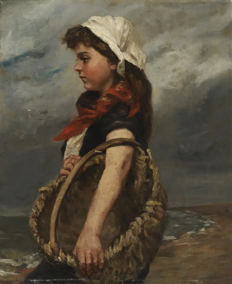 Mädchen mit Korb von Alice Pike Barney