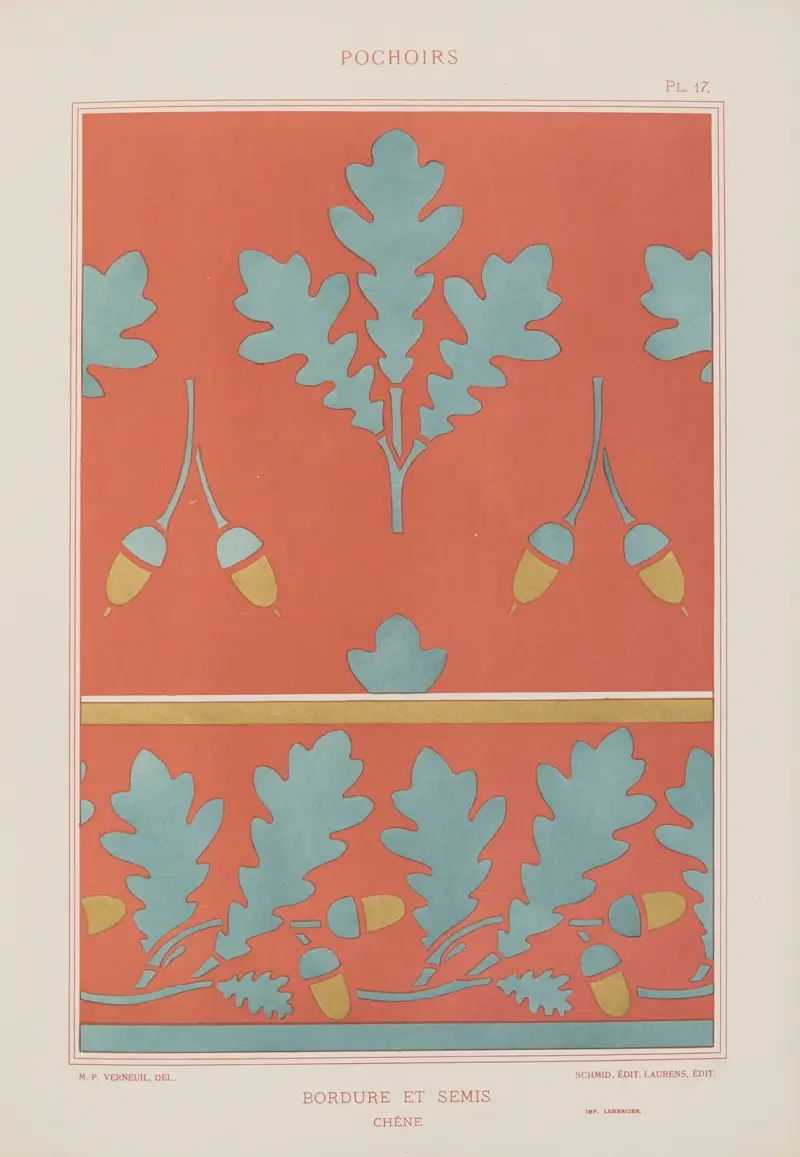 Bordure et semis, Chêne av Maurice Pillard Verneuil