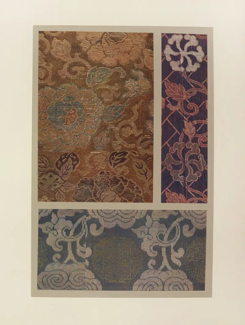 Stiliserade pioner; stiliserade blommor; ornamentala motiv av Maurice Pillard Verneuil