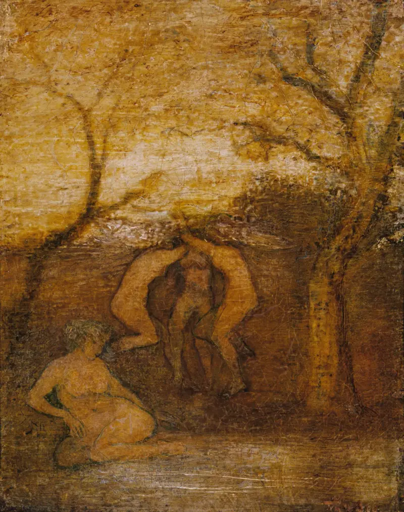 Dancing Dryads (by 1879) av Albert Pinkham Ryder
