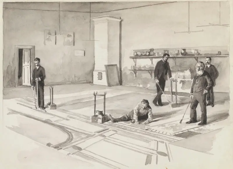 Model room at the Grand Theatre in Warsaw, 1890 – nr 2 av Władysław Podkowiński