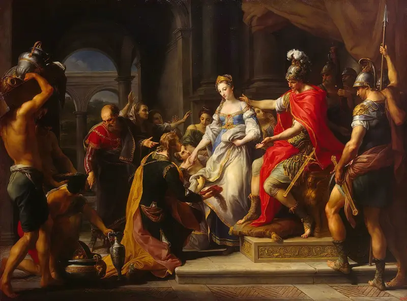 Scipios återhållsamhet av Pompeo Batoni