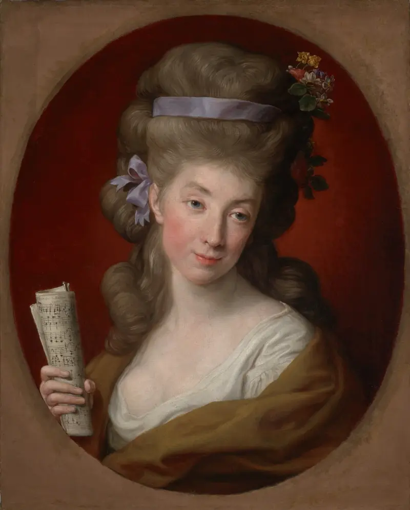 Porträtt av Izabela född Lubomirska, hustru till Ignacy Potocki (1755–1783) av Pompeo Batoni