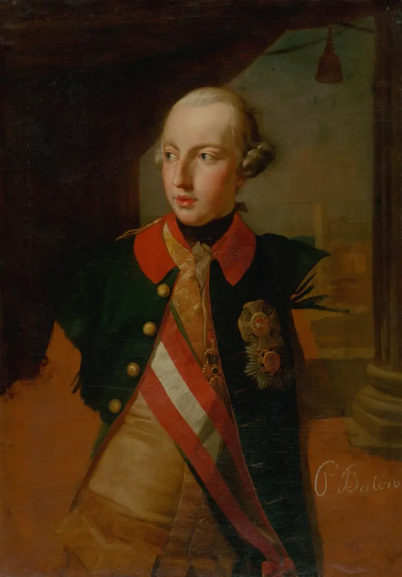 Studie till porträtt av kejsar Josef II av Pompeo Batoni