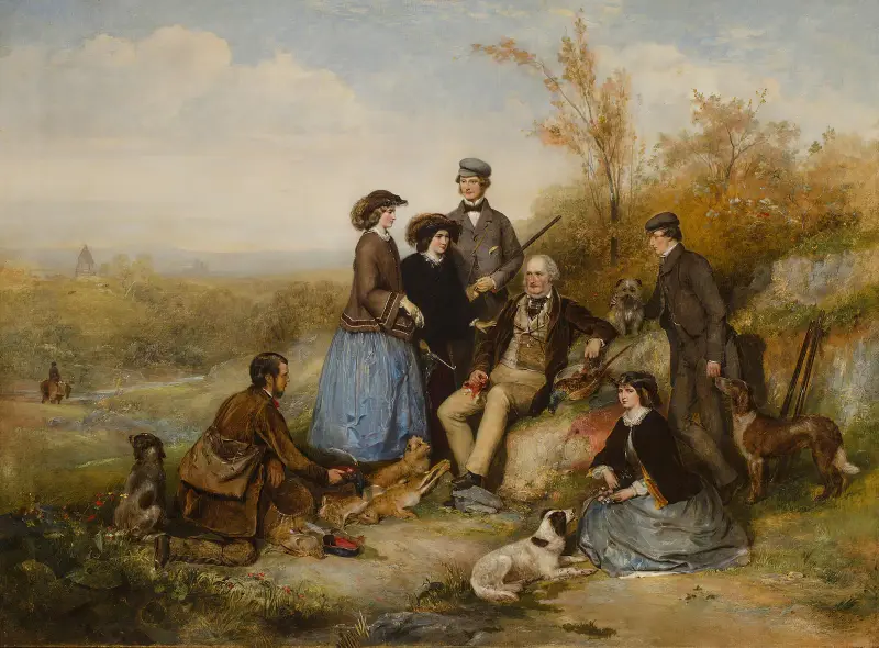 Die Jagdgesellschaft von William Powell Frith