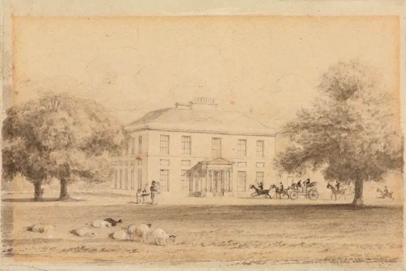 Gaunt's House, Wimborne von John Preston Neale