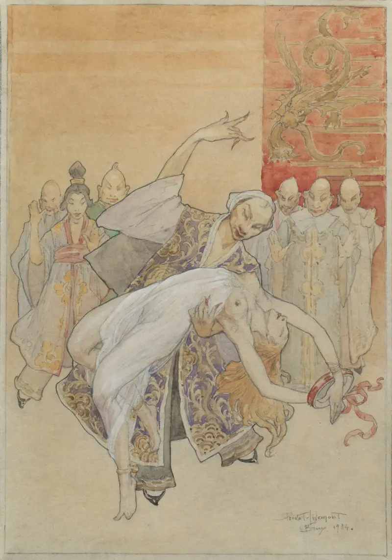 Oriental Dancers av Henri Privat-Livemont