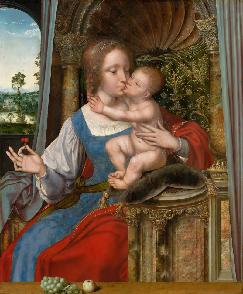 Madonna and Child, 1525 av Quentin Massys