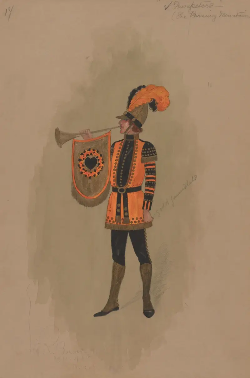 Trumpeters (Burning Mountain), 1912 – nr 1 av Will R. Barnes