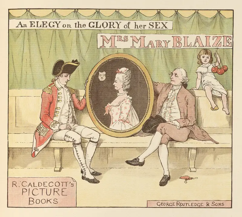 Pani Mary Blaize, plansza 1, Randolph Caldecott