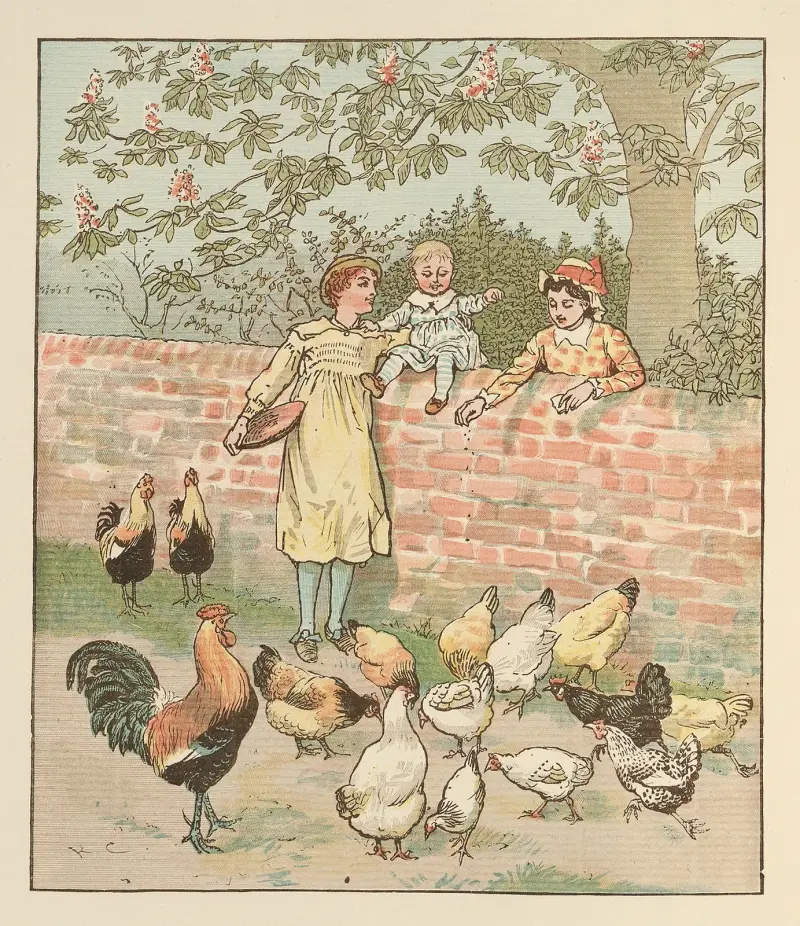 Chłopiec farmera, plansza 4, Randolph Caldecott