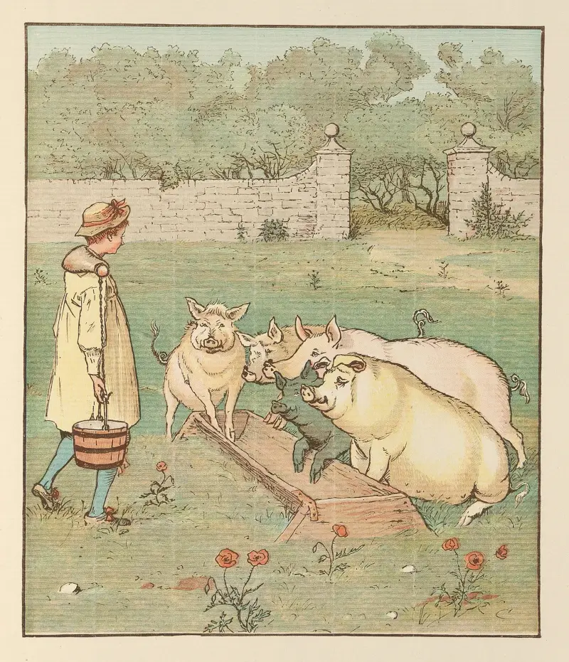 Bondpojken, Pl. 5, Randolph Caldecott
