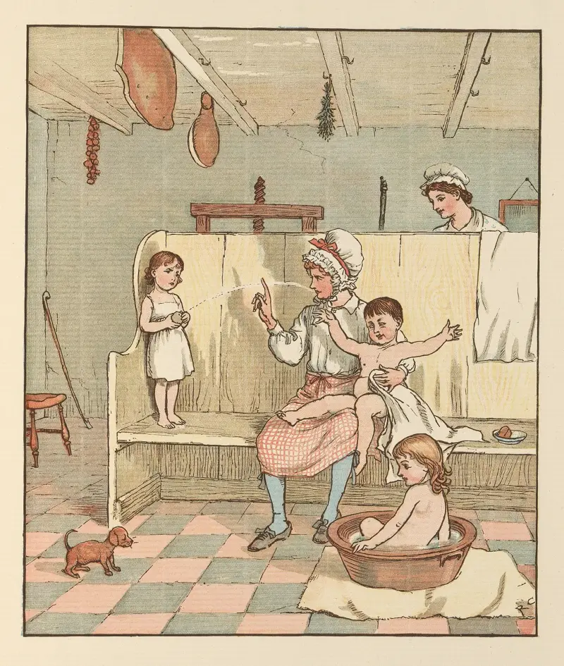 Der Bauernjunge Tafel 8 von Randolph Caldecott
