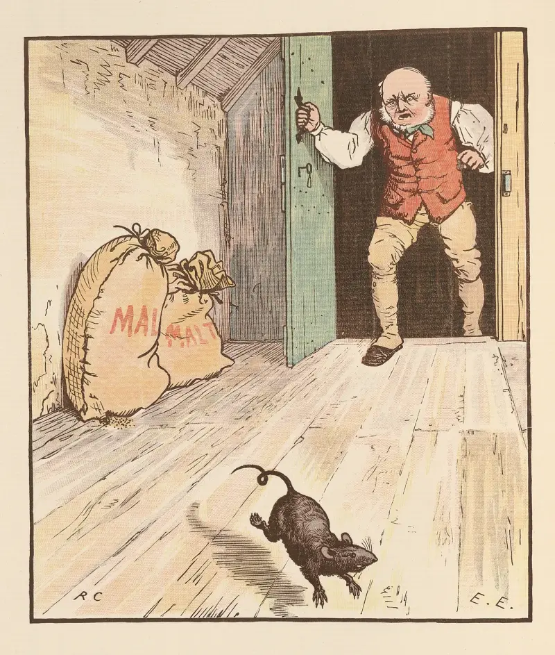 Das Haus, das Jack baute, Taf. 3 von Randolph Caldecott