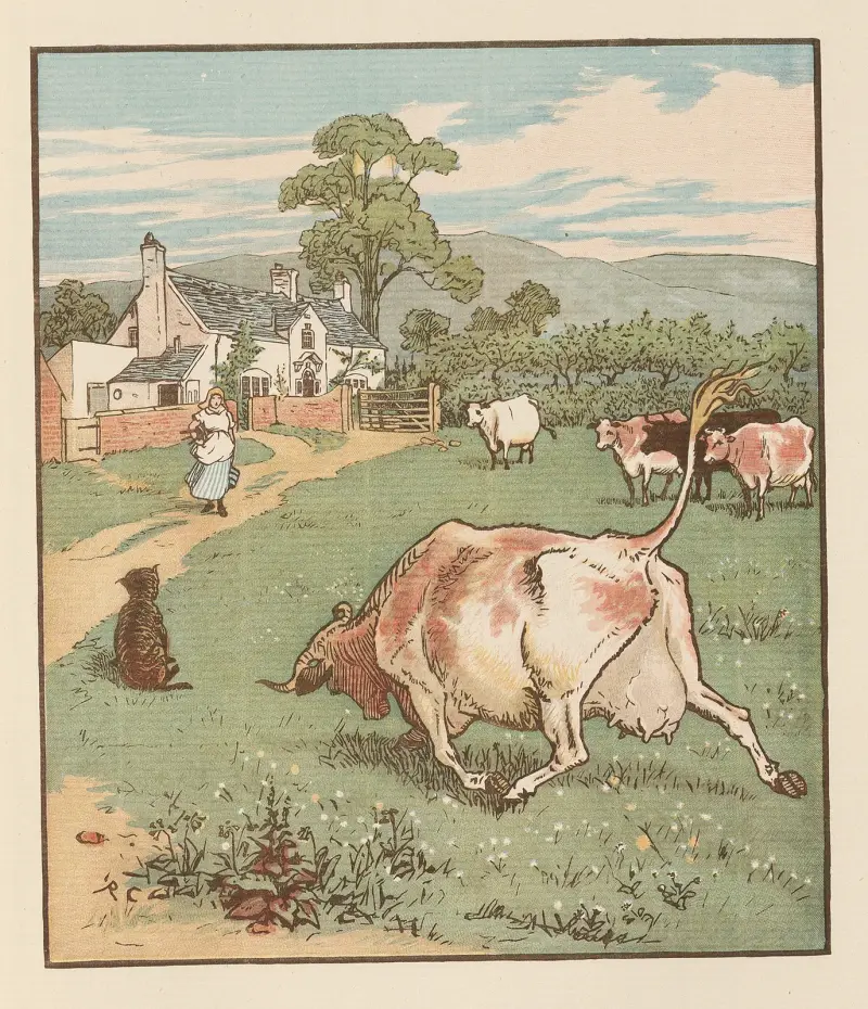 Dům, který Jack postavil, list 6, Randolph Caldecott