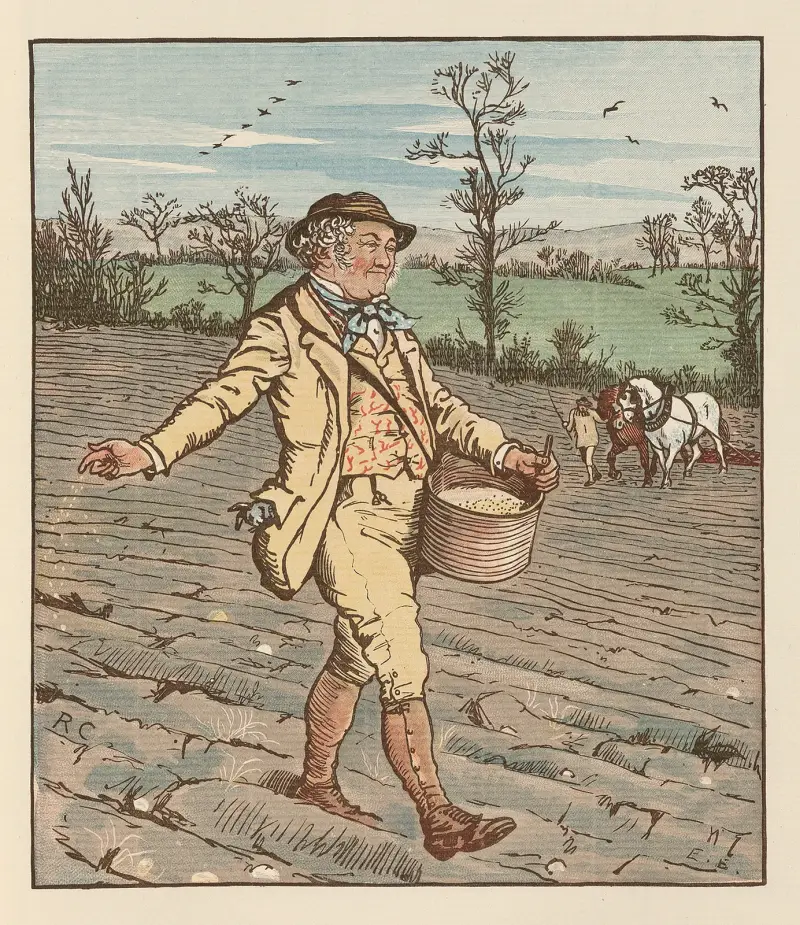 Dům, který postavil Jack, list 9, Randolph Caldecott