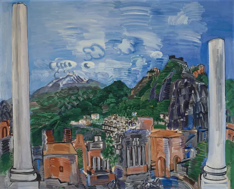 Den antika teatern i Taormina av Raoul Dufy