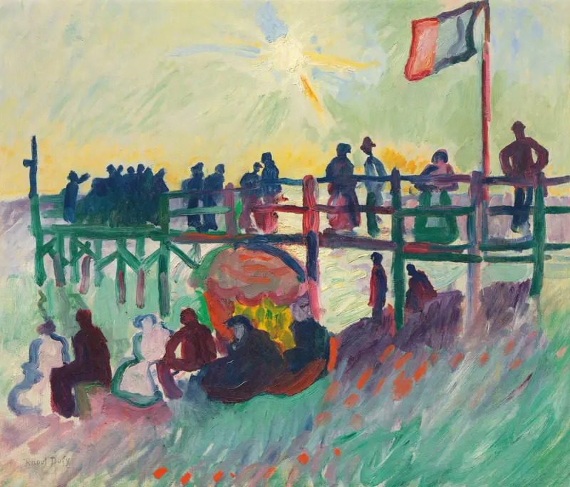 L’estacade au Havre av Raoul Dufy
