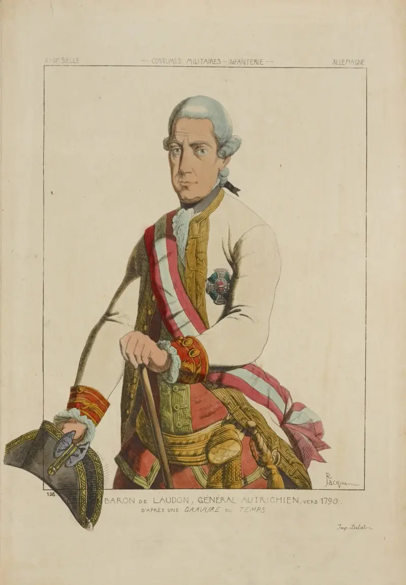 Baron de Laudon, österrikisk general, omkring 1790 av Raphaël Jacquemin