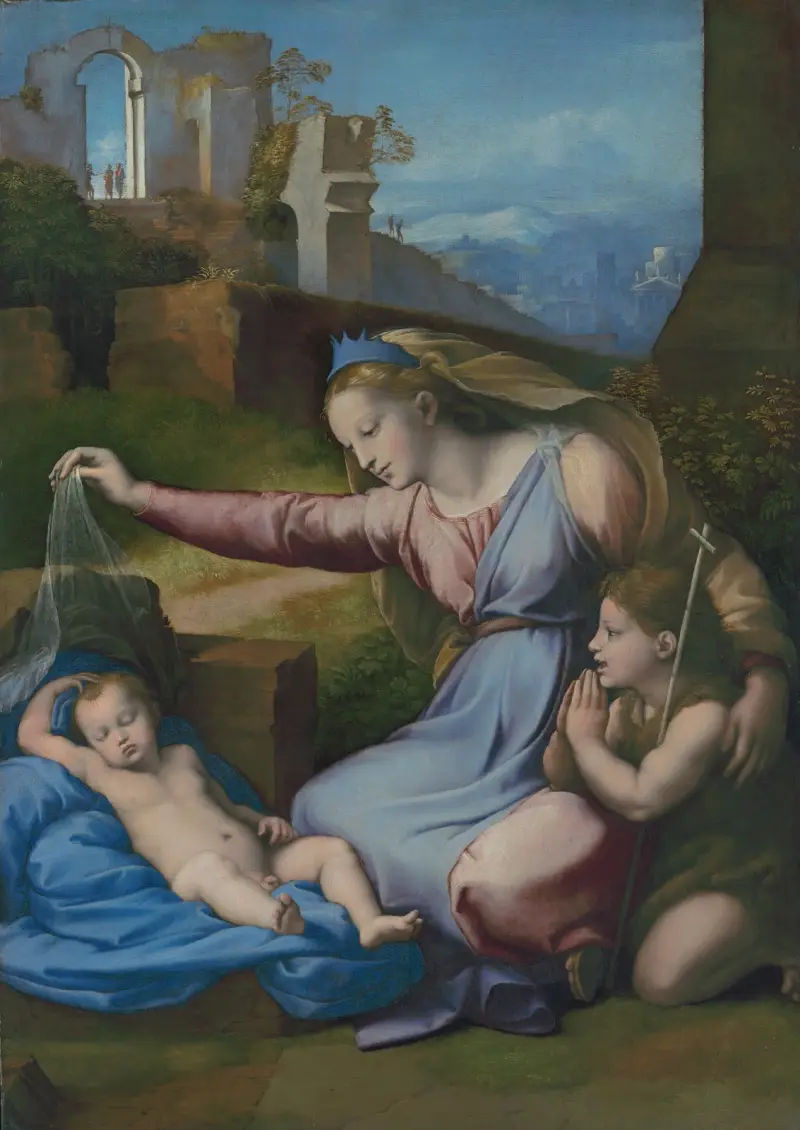Madonna s modrým diadémem, Raphael