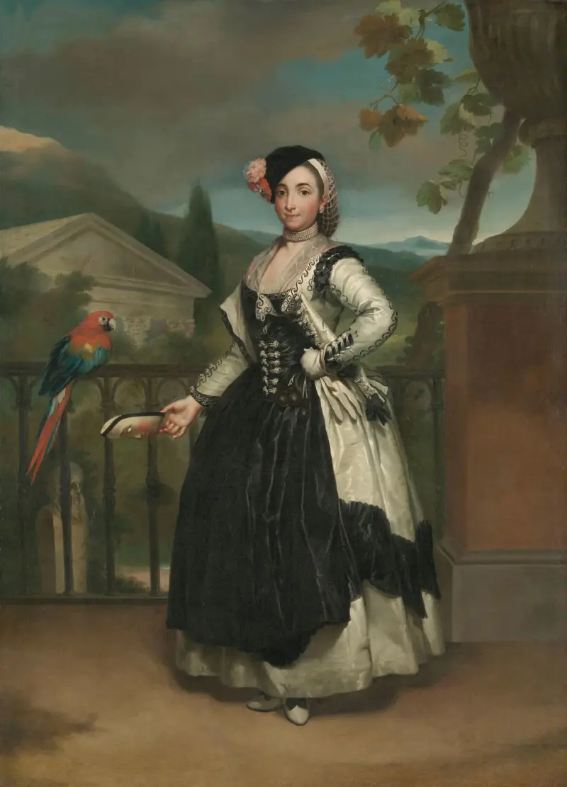 Porträtt av Isabel Parreño y Arce, markisinna av Llano av Anton Raphael Mengs