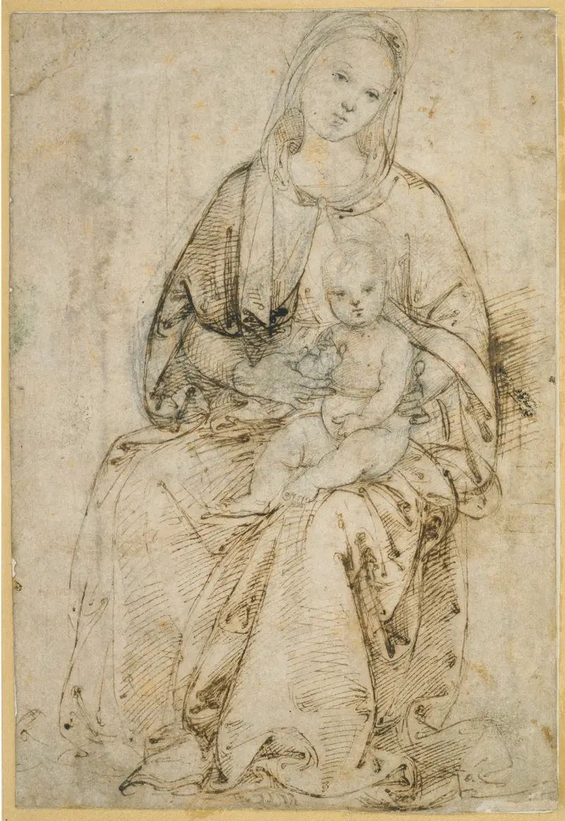 Sitzende Madonna mit Kind von Raphael