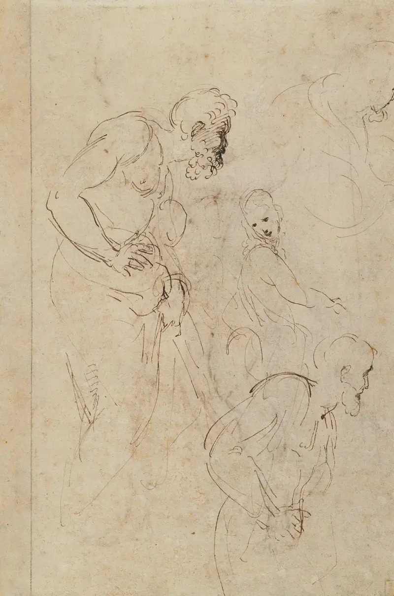 Studies for the Disputa, 1509 – nr 2 av Raphael