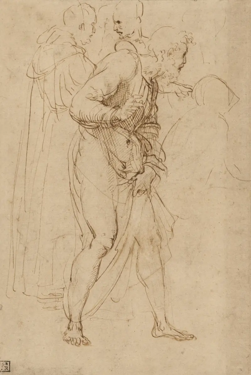 Studies for the Disputa, 1509 – nr 1 av Raphael