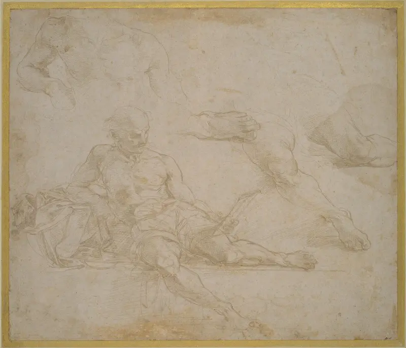 Studie av ”Diogenes” i ”Skolan i Aten” av Raphael