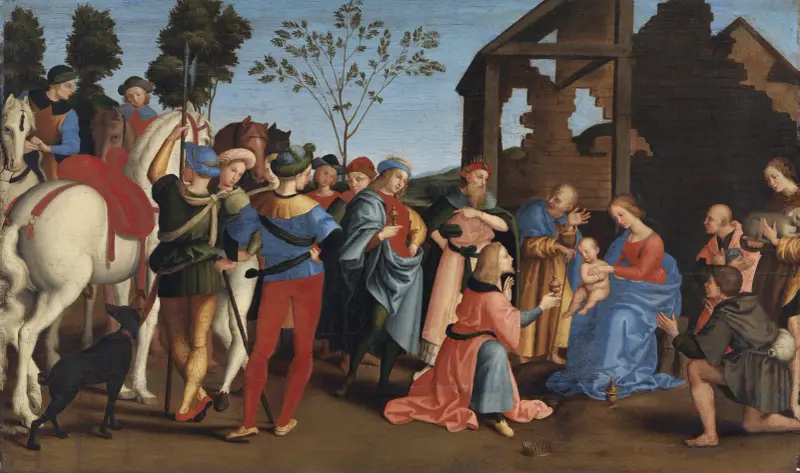 Pokłon Trzech Króli, Raphael