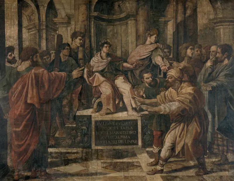 The Blinding of Elymas av Raphael