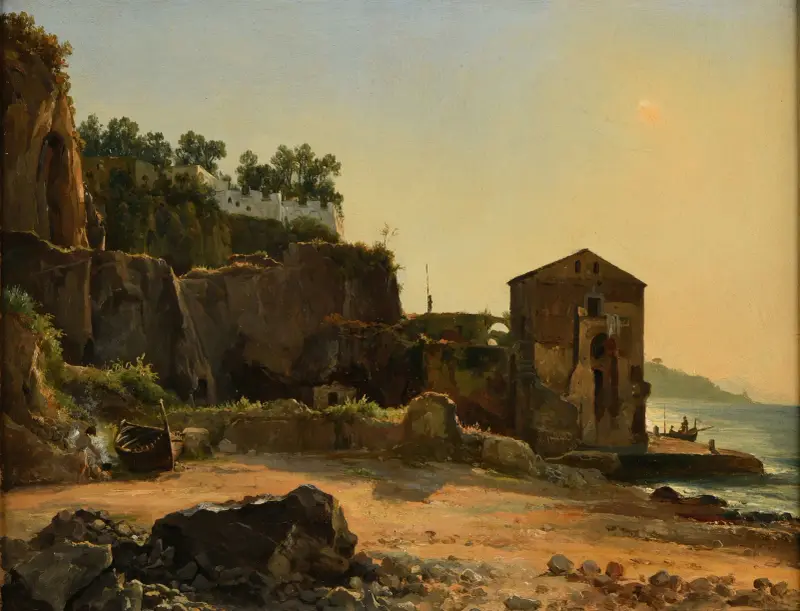 Bord de mer av Jacques-Raymond Brascassat