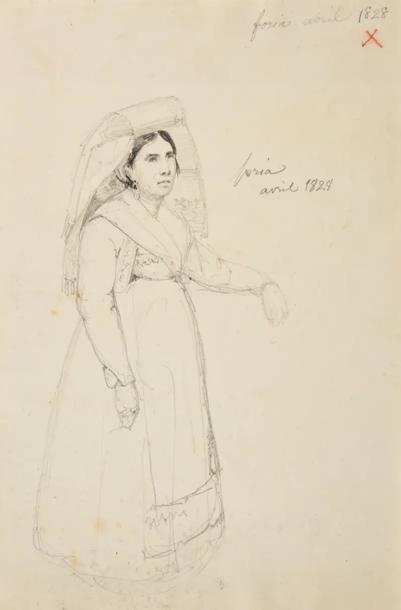 Studie einer Frau von Jacques-Raymond Brascassat