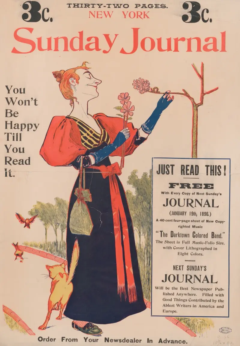 New York Sunday Journal. Du blir inte glad förrän du läst den. av George Reiter Brill