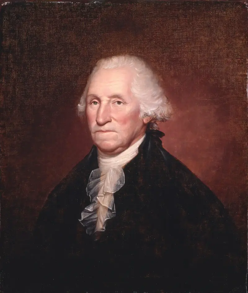 George Washington (Das Gadsden-Morris-Clarke-Porträt), 1795 von Rembrandt Peale