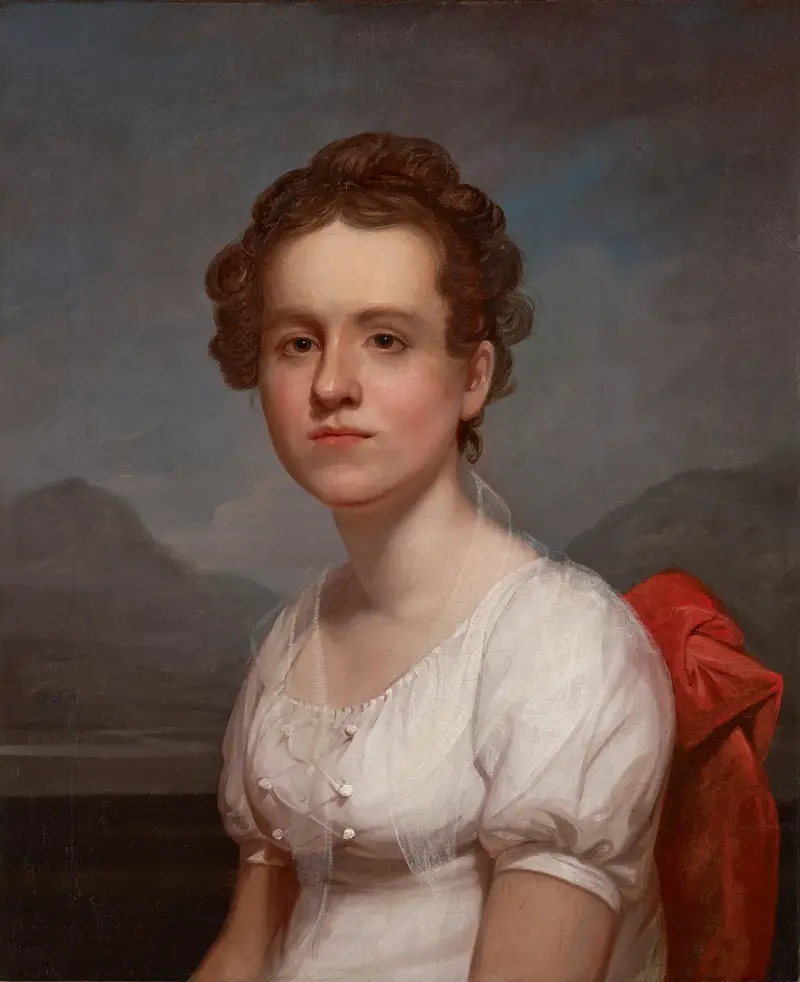 Porträtt av Helen Miller (Mrs. Charles G. McLean) av Rembrandt Peale