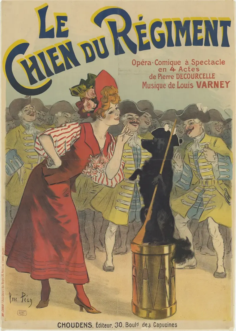 Regementets hund, opéra-comique i 4 akter av Pierre Decourcelle, musik av Louis Varney av René Péan