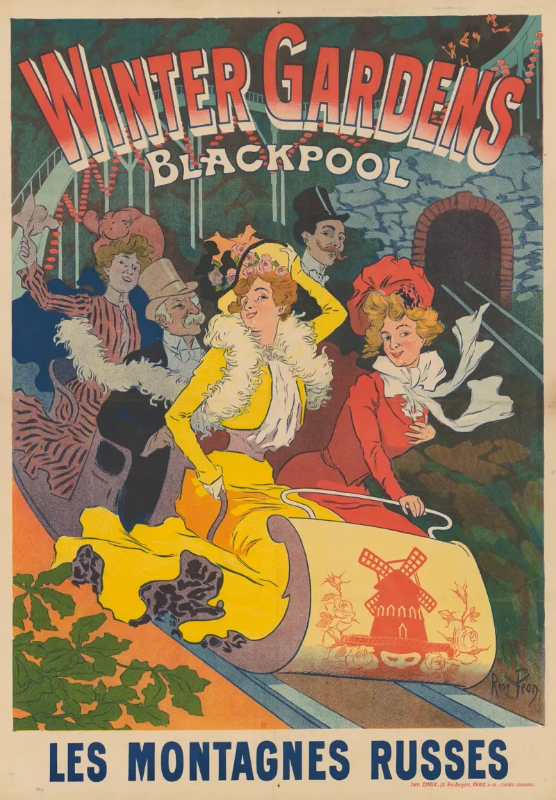 Winter Gardens, Blackpool. Les Montagnes Russes von René Péan