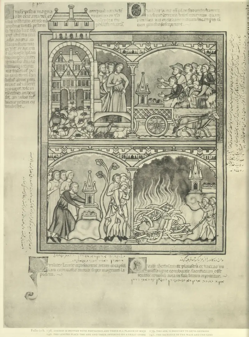 Gammaltestamentliga illustrationer från mitten av 1200-talet, plansch 42 av Montague Rhodes James