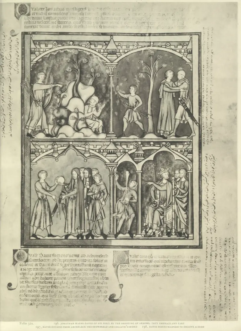 Gammaltestamentliga illustrationer från mitten av 1200-talet, plansch 63 av Montague Rhodes James