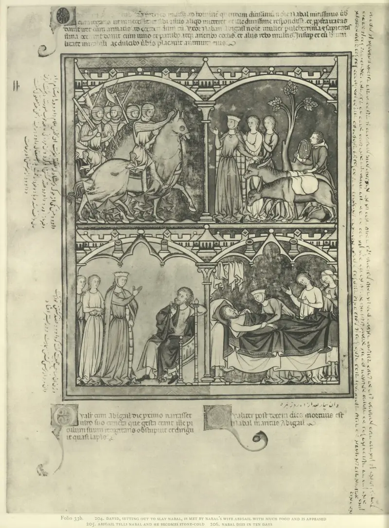 Gammaltestamentliga illustrationer från mitten av 1200-talet, plansch 66 av Montague Rhodes James