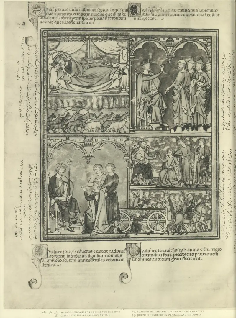 Gammaltestamentliga illustrationer från mitten av 1200-talet, plansch 10 av Montague Rhodes James