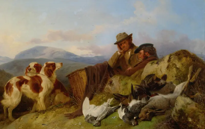 The Day’s Bag, 1864 av Richard Ansdell
